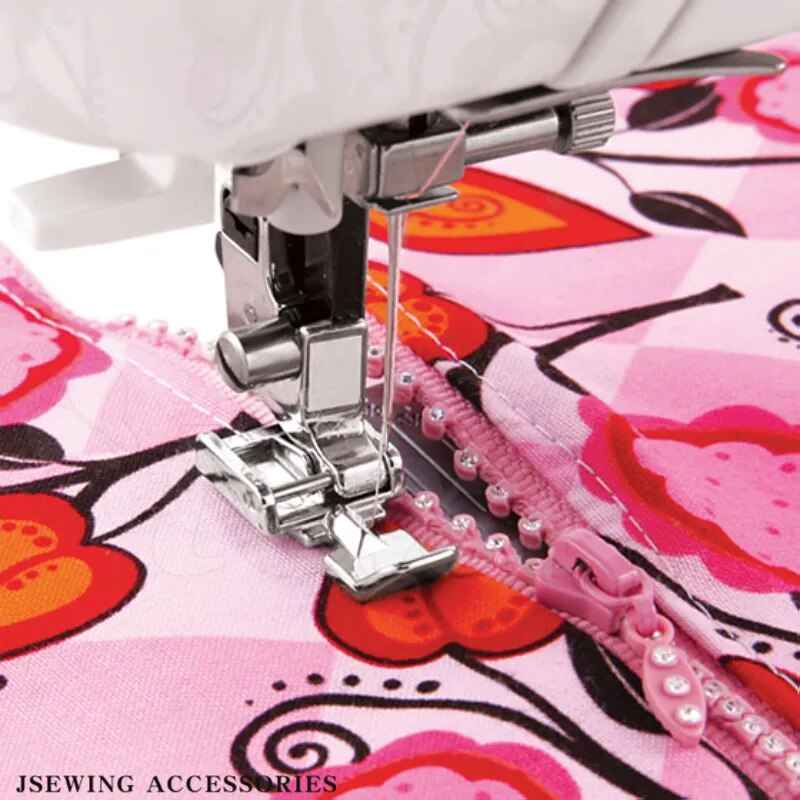 Standard Zipper Presser Foot - Low Shank Snap-On for Domestic Sewing Machines