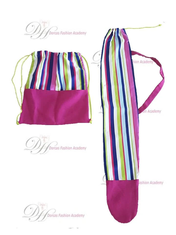 BEACH UMBRELLA & DRAWSTRING BAG PDF SEWING PATTERN & INSTRUCTIONS