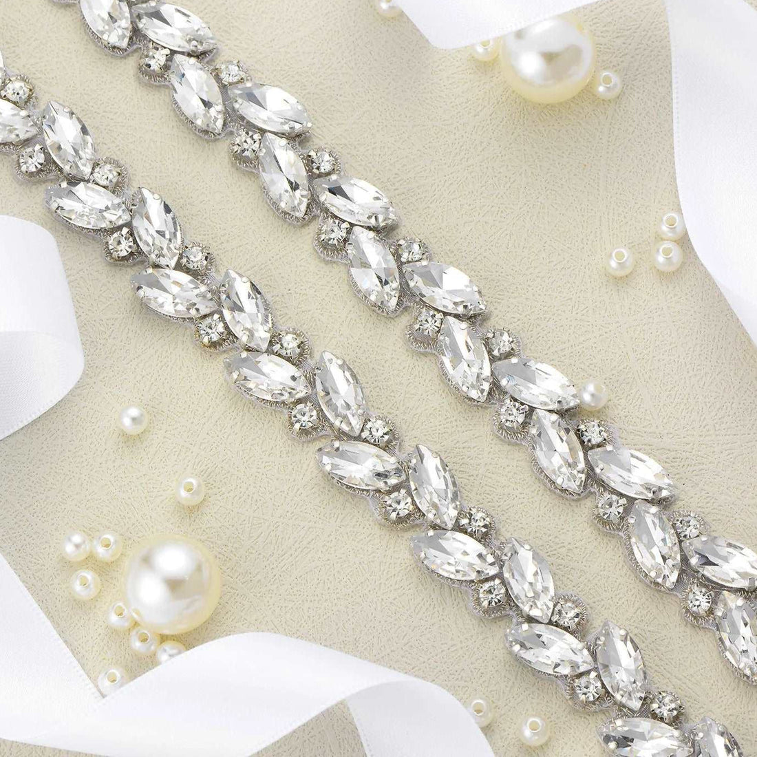 Sparkle & Elegance: The Perfect Crystal Rhinestone Applique Trim Belt for Your Special Day