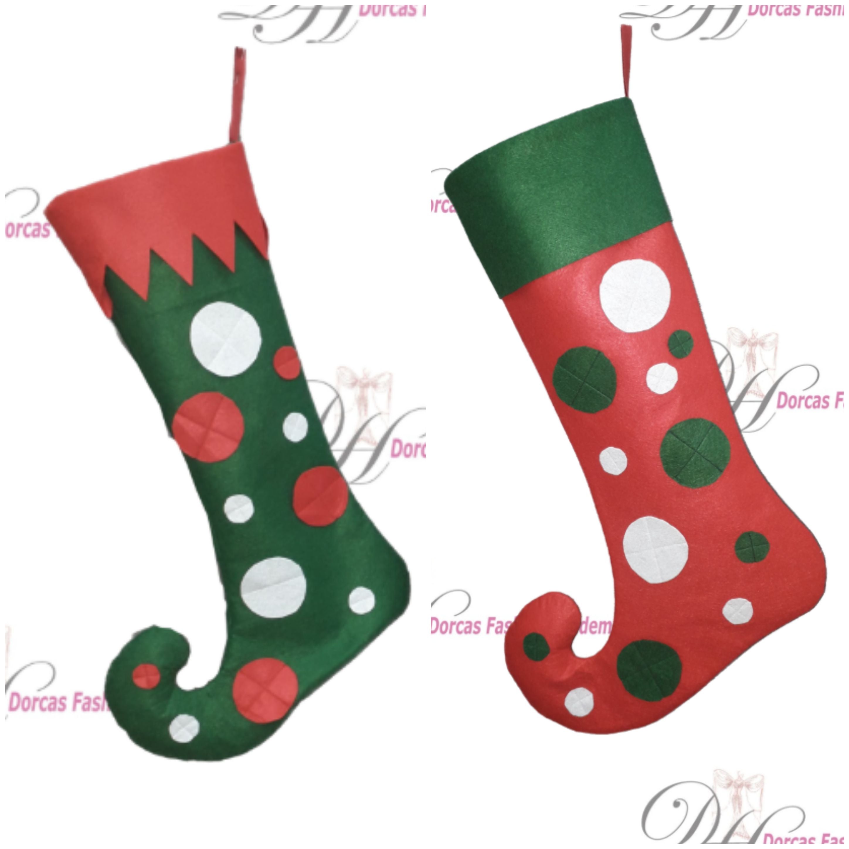 CHRISTMAS EASY ELF STOCKING PDF SEWING PATTERNS & TUTORIAL