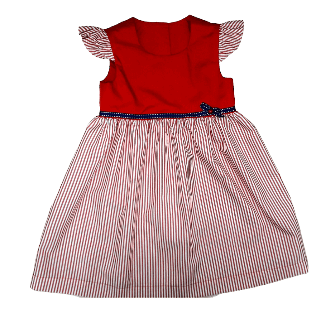 GIRLS' SUMMER FRILLY DRESS PDF SEWING PATTERN AND TUTORIAL - 3m to 24m - 2yrs to 8yrs