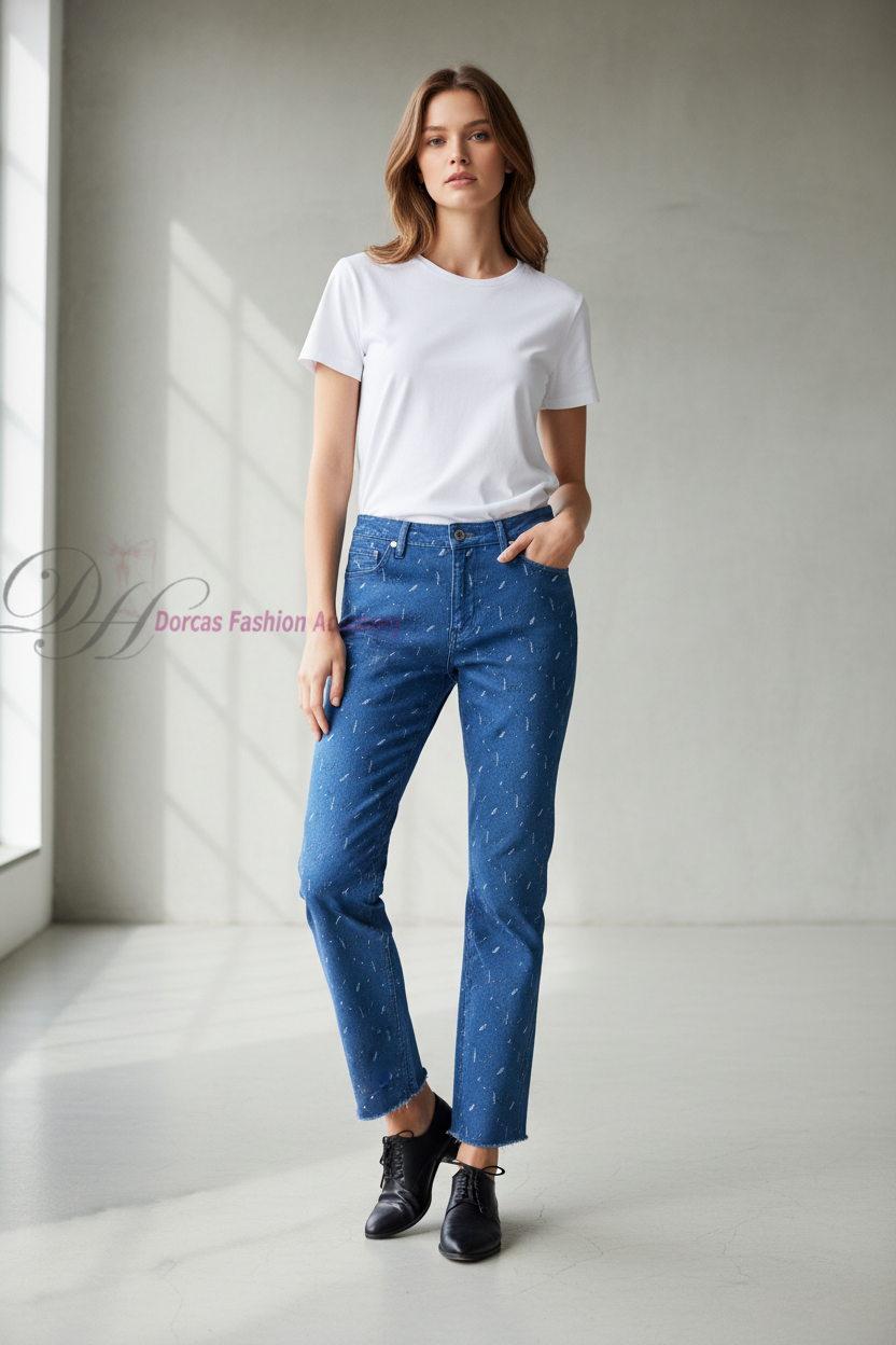 Ladies Jeans PDF Sewing Pattern & Tutorial - Digital Download