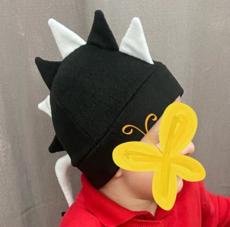 KIDS DINO HAT - SEWING PDF PATTERN AND INSTRUCTIONS 2-8 YEARS