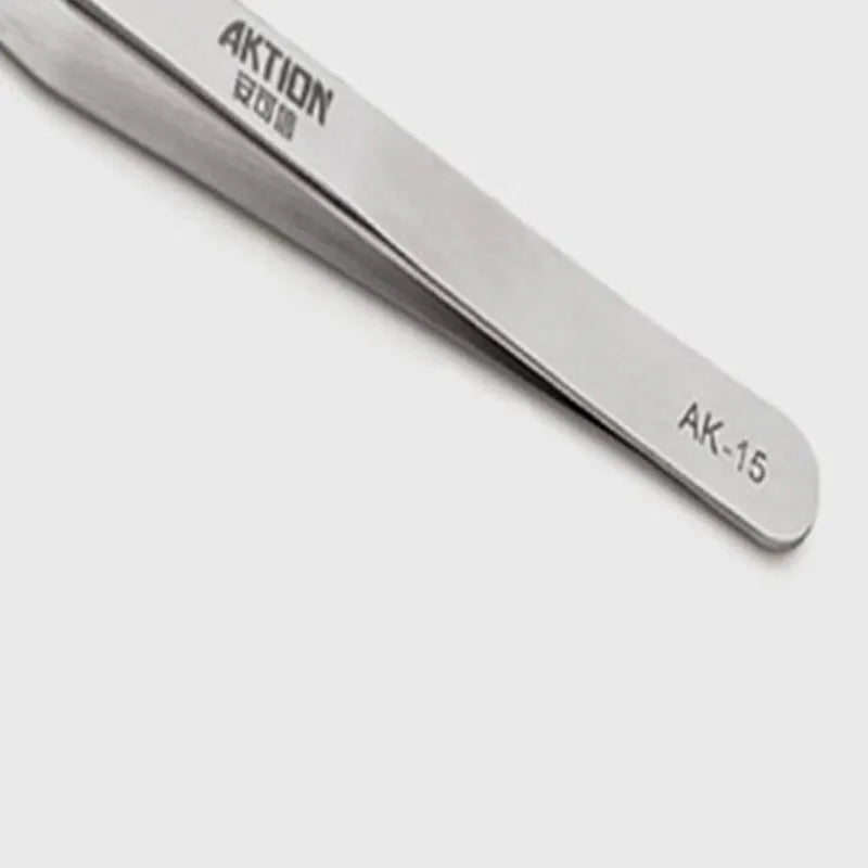 Stainless Steel Anti-Static Tweezers - Needle Threading Tool for Sewing Machines & Overlockers