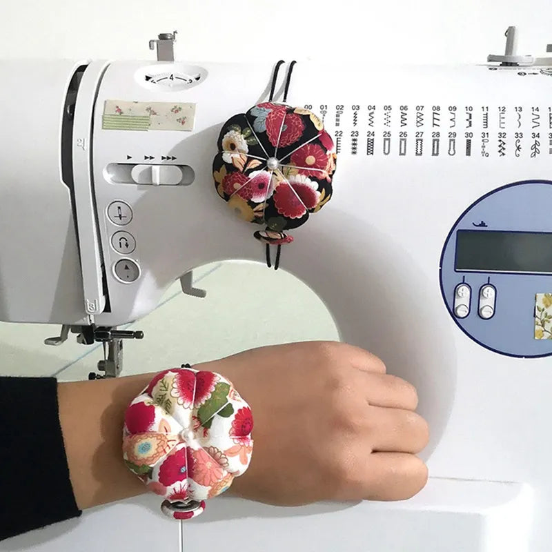 Pumpkin Pin Cushion pumpkin with Wrist Strap