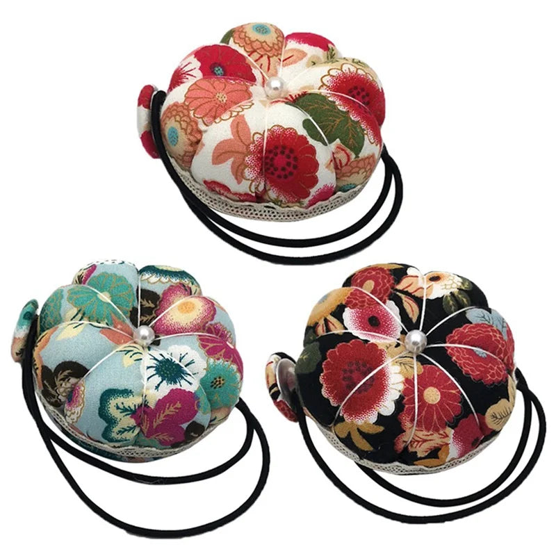Pumpkin Pin Cushion pumpkin with Wrist Strap