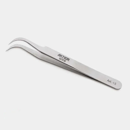 Stainless Steel Anti-Static Tweezers - Needle Threading Tool for Sewing Machines & Overlockers