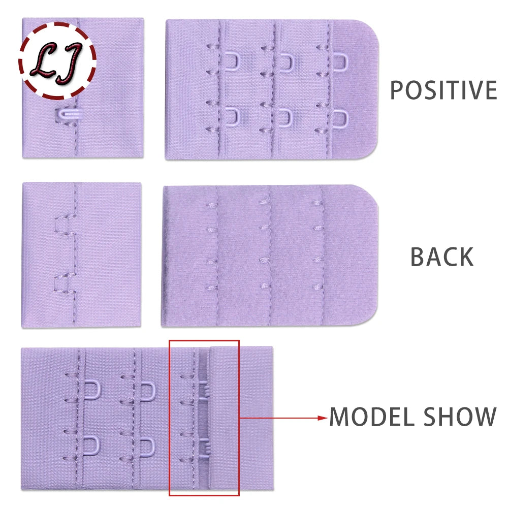 10 Sets Bra Hook & Eye Closures - 1, 2 or 3 Hook for Bra Making & Lingerie