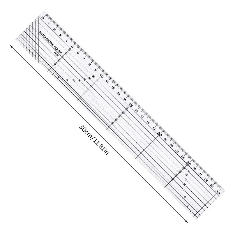 Transparent Patchwork & drafting rulers -1PCS Transparent Acrylic -Stu
