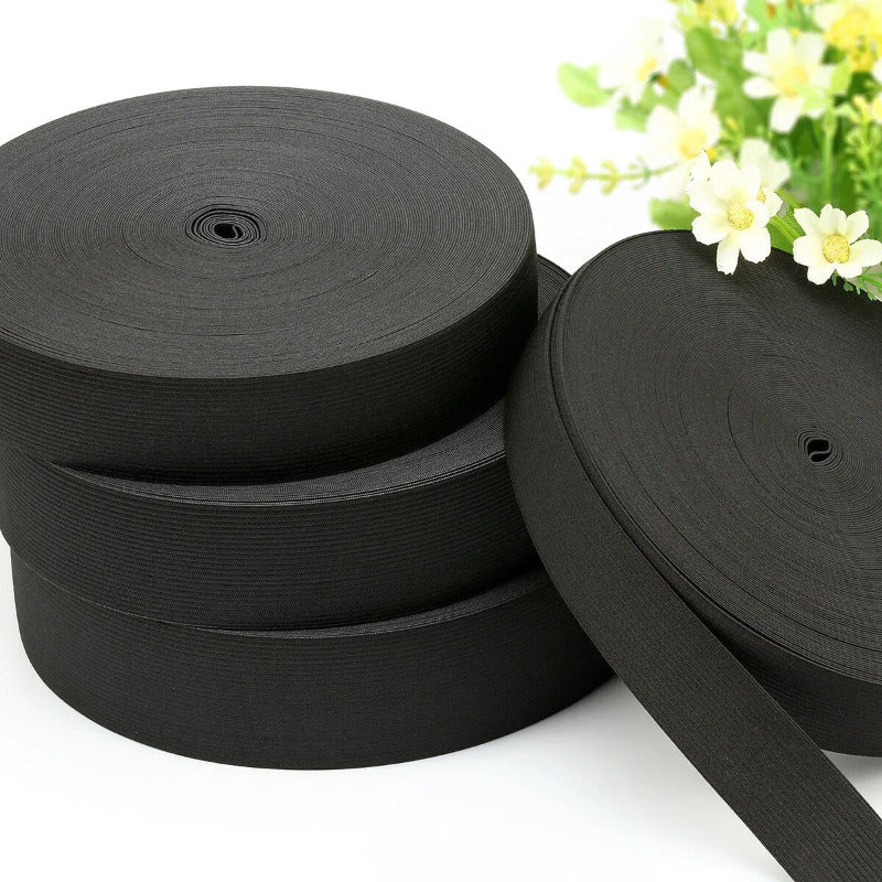Elastics  for Sewing, width 15mm - 50mm White/Black 15mm - 50mm White/Black sold per m