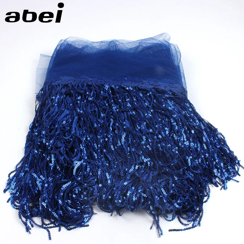 2 Yards Sequin Tassel Lace Ribbon 30cm -  Party Dress Trim