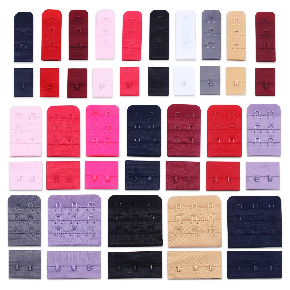 10 Sets Bra Hook & Eye Closures - 1, 2 or 3 Hook for Bra Making & Lingerie