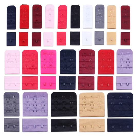 10 Sets Bra Hook & Eye Closures - 1, 2 or 3 Hook for Bra Making & Lingerie
