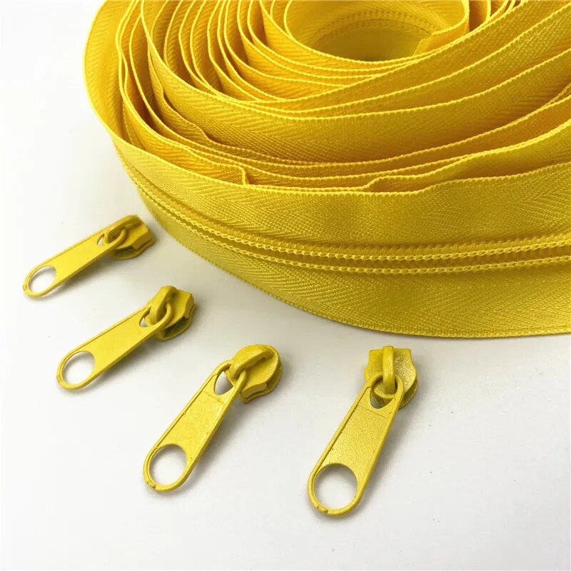 Nylon Zippers Rolls, 5# sold in 5 metre rolls - Auto-lock Zipper Slide