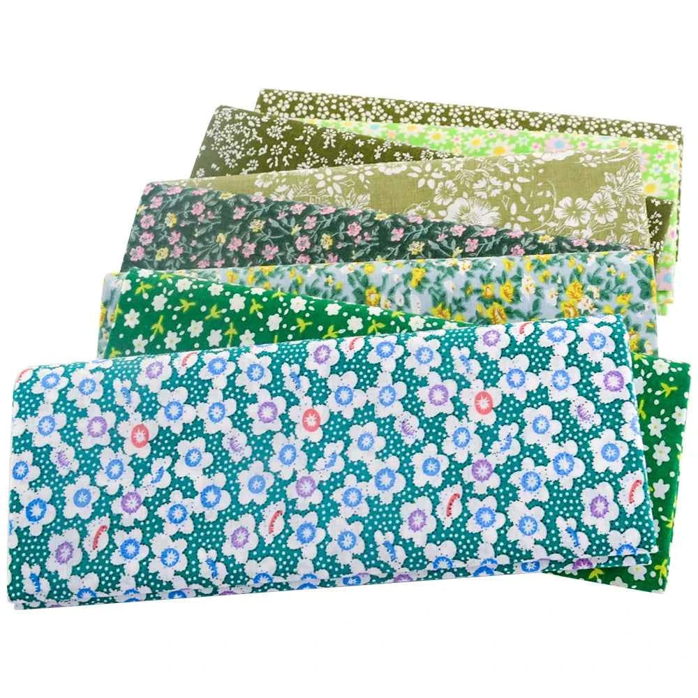 8-Pack Multicolor Cotton Fabric Squares - Printed Charm Packs for Quilting & Patchwork