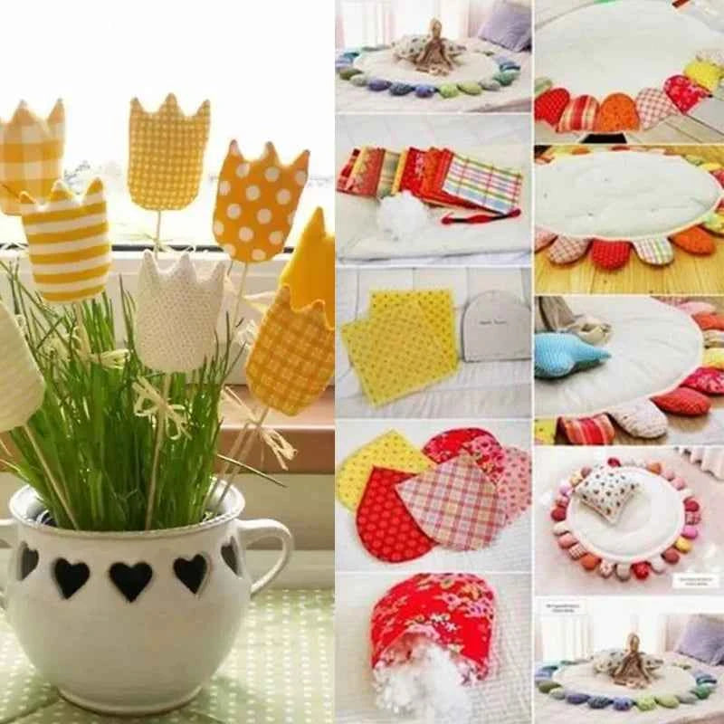 8-Pack Multicolor Cotton Fabric Squares - Printed Charm Packs for Quilting & Patchwork