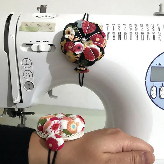Pumpkin Pin Cushion pumpkin with Wrist Strap