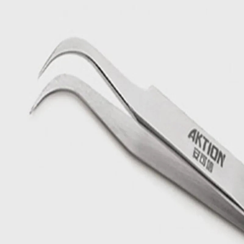 Stainless Steel Anti-Static Tweezers - Needle Threading Tool for Sewing Machines & Overlockers
