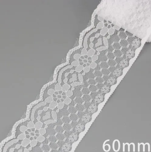 5 Yards White Lace Edging - Decorative Trim for Hems, Sleeves & Cuffs