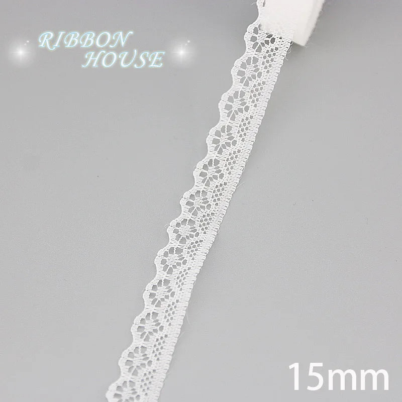5 Yards White Lace Edging - Decorative Trim for Hems, Sleeves & Cuffs