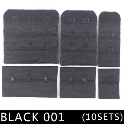 10 Sets Bra Hook & Eye Closures - 1, 2 or 3 Hook for Bra Making & Lingerie