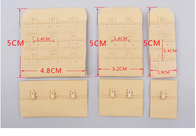 10 Sets Bra Hook & Eye Closures - 1, 2 or 3 Hook for Bra Making & Lingerie