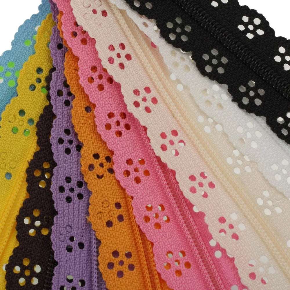 Lace Zipper x 10pcs lot x 20cm