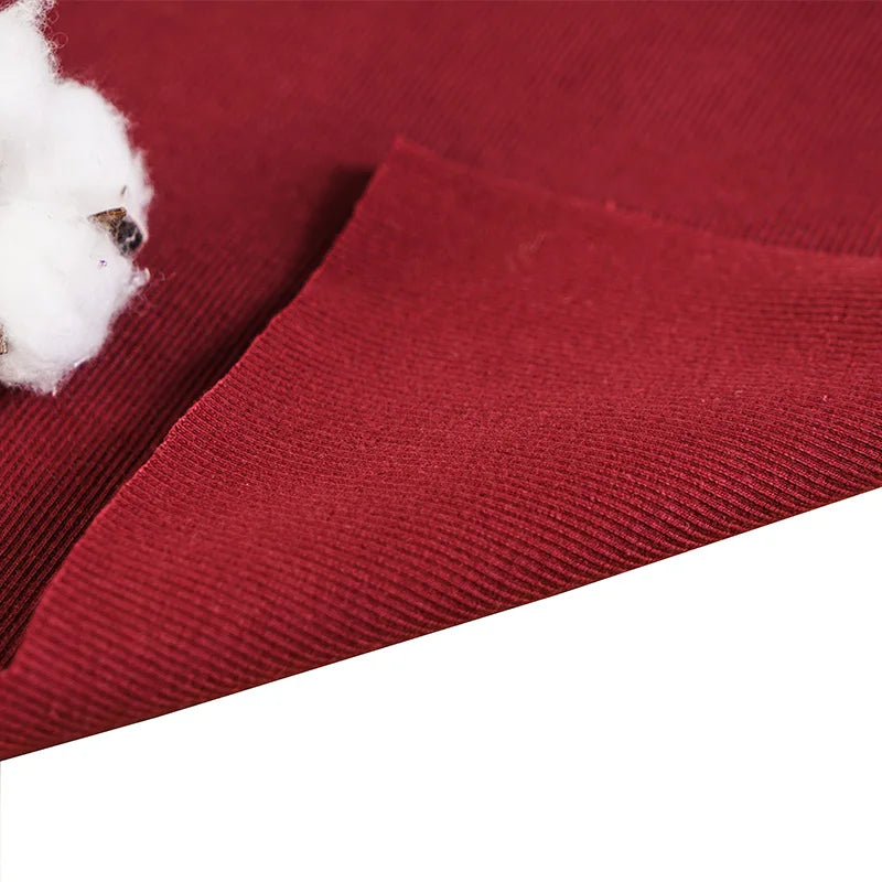 Spandex Jersey Cuff Ribbing Fabric - 20cm Wide Multiple Lengths for Sweatshirts & Sleeves