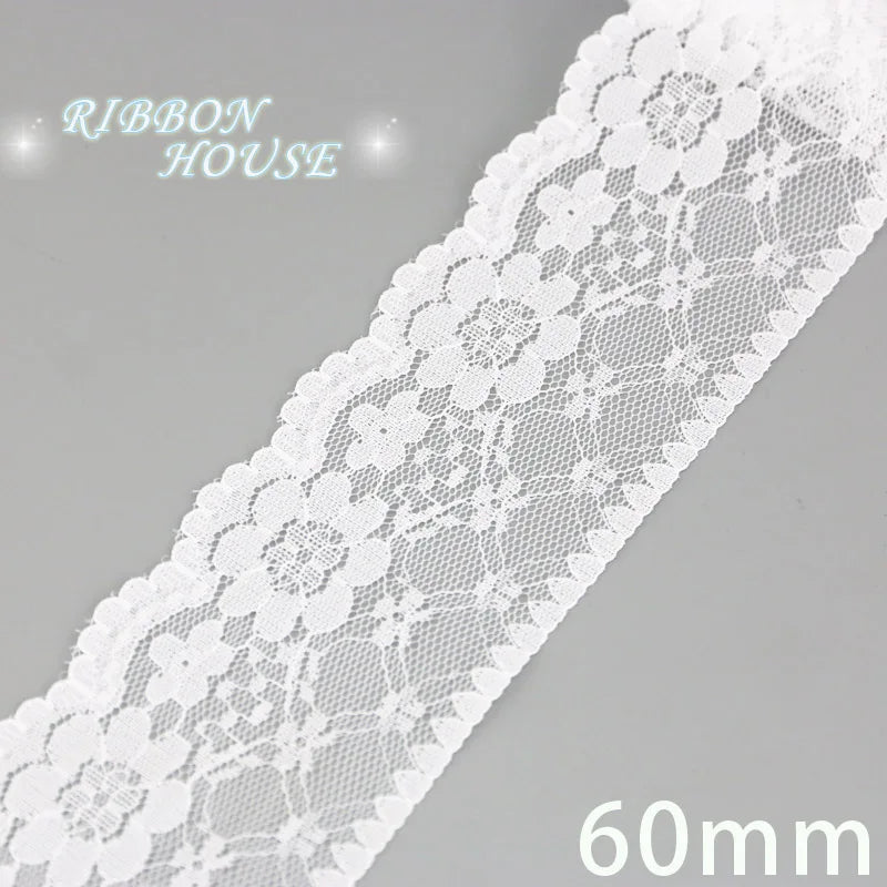 5 Yards White Lace Edging - Decorative Trim for Hems, Sleeves & Cuffs