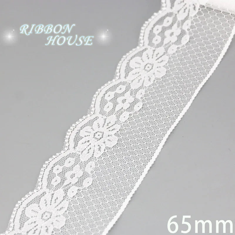 5 Yards White Lace Edging - Decorative Trim for Hems, Sleeves & Cuffs