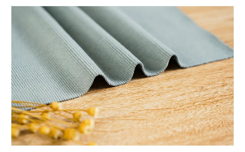 Spandex Jersey Cuff Ribbing Fabric - 20cm Wide Multiple Lengths for Sweatshirts & Sleeves