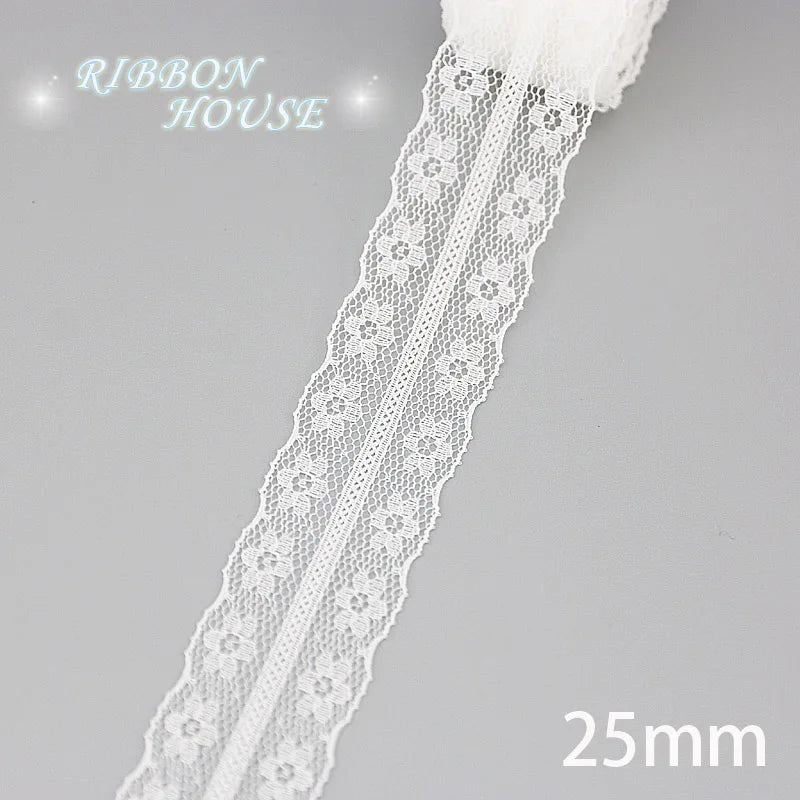 5 Yards White Lace Edging - Decorative Trim for Hems, Sleeves & Cuffs