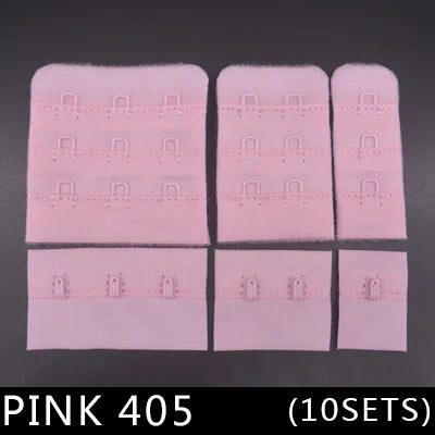 10 Sets Bra Hook & Eye Closures - 1, 2 or 3 Hook for Bra Making & Lingerie