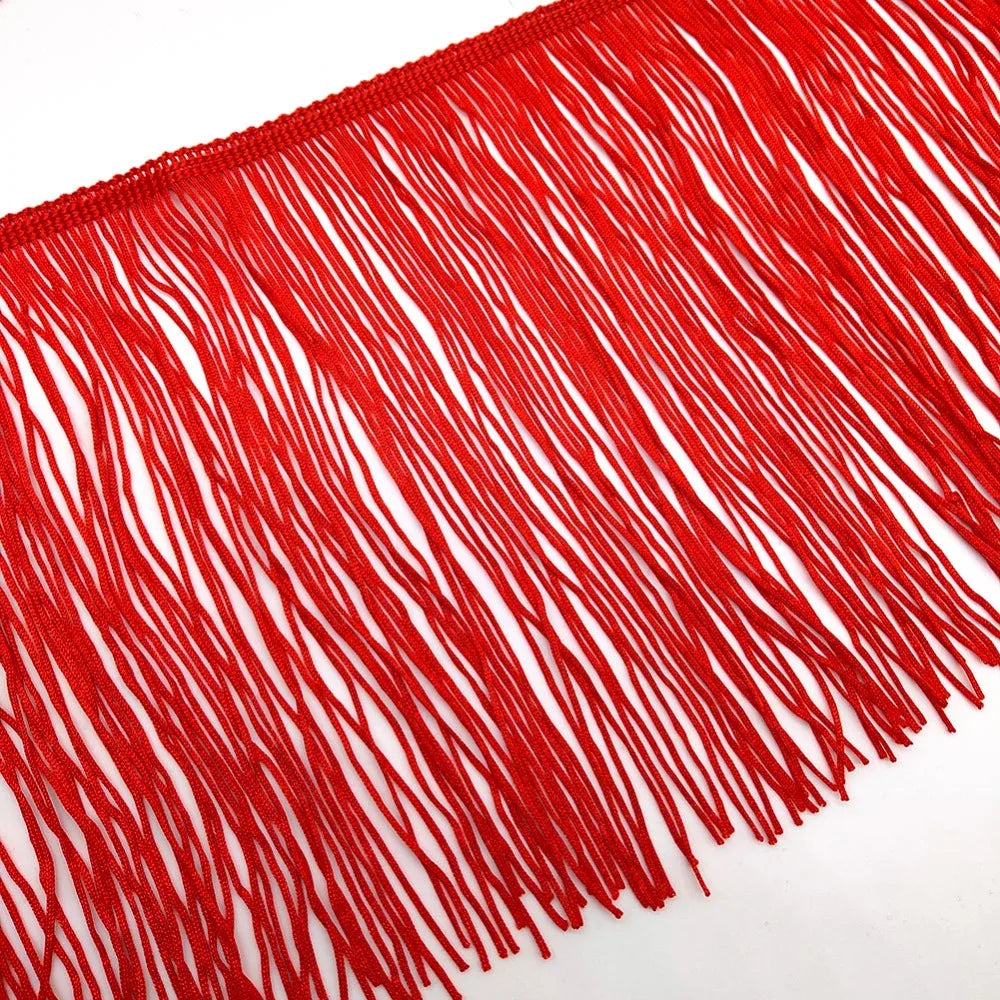 50cm Wide Lace Fringe Trim 15cm - Tassel Fringe for Latin Dress & Stage Costumes