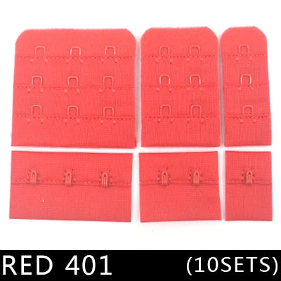 10 Sets Bra Hook & Eye Closures - 1, 2 or 3 Hook for Bra Making & Lingerie