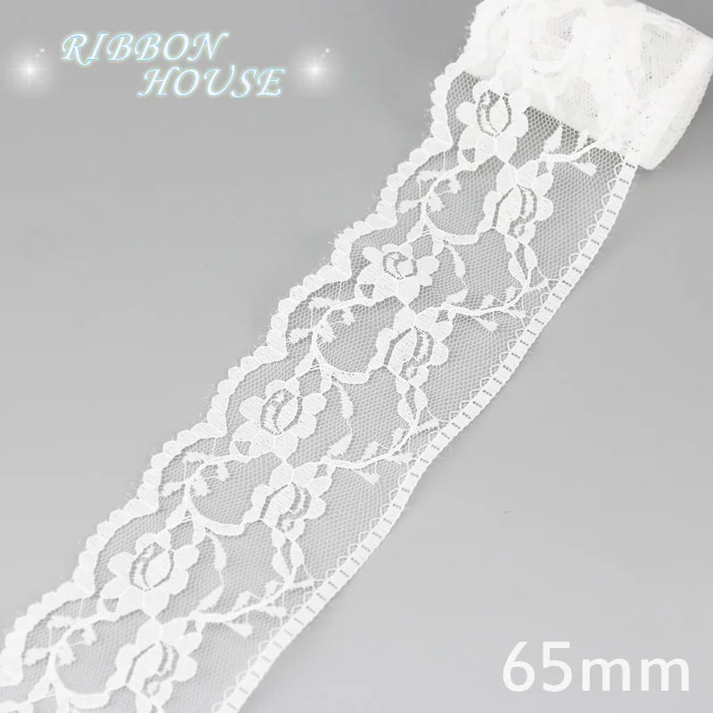 5 Yards White Lace Edging - Decorative Trim for Hems, Sleeves & Cuffs