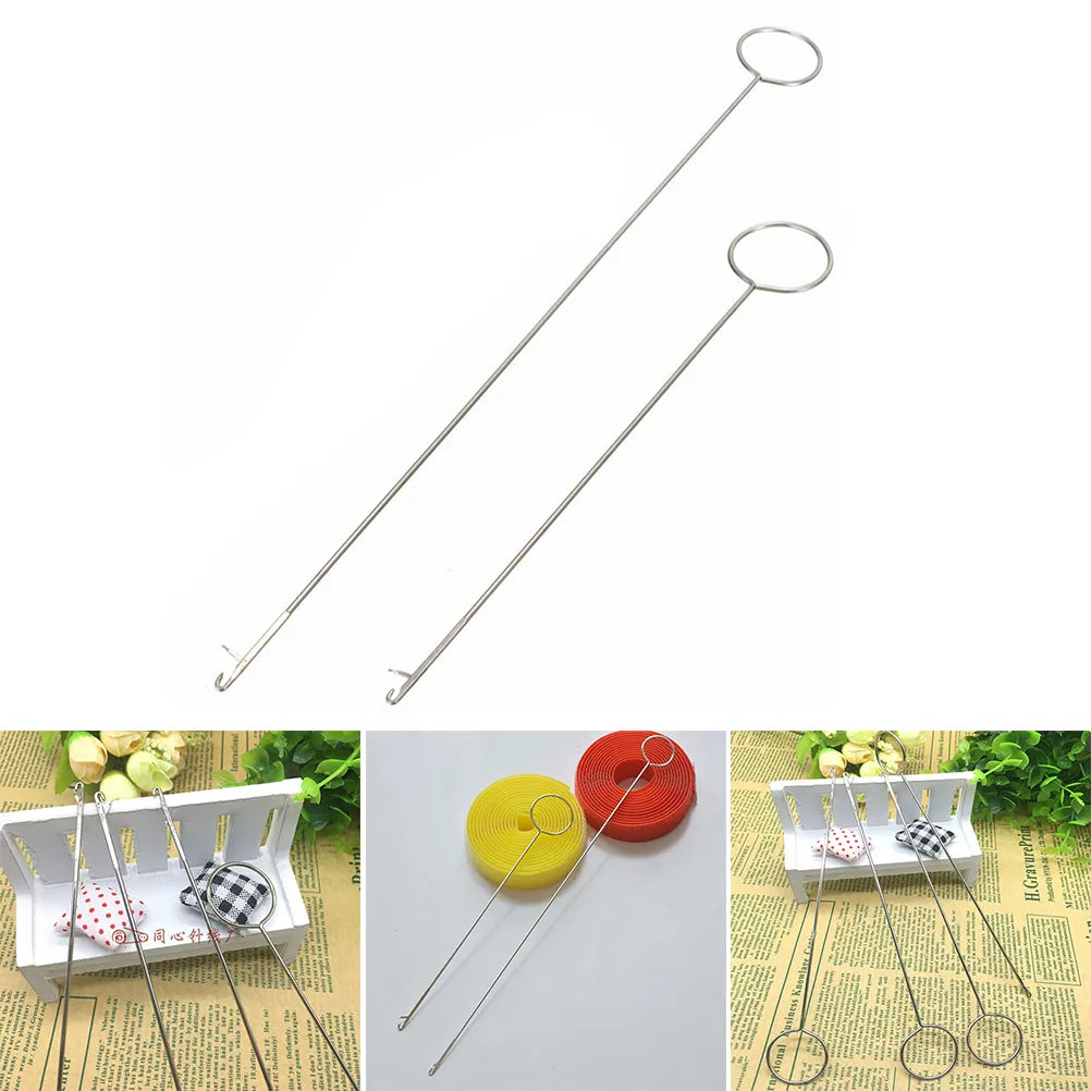 Sewing Loop Turner Hook With Latch For Turning Fabric Straps