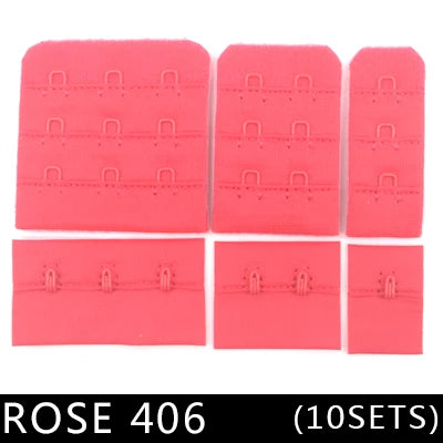 10 Sets Bra Hook & Eye Closures - 1, 2 or 3 Hook for Bra Making & Lingerie