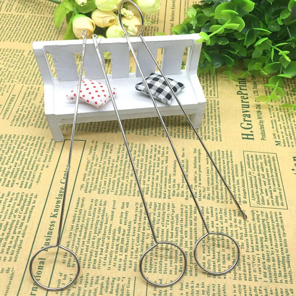 Sewing Loop Turner Hook With Latch For Turning Fabric Straps
