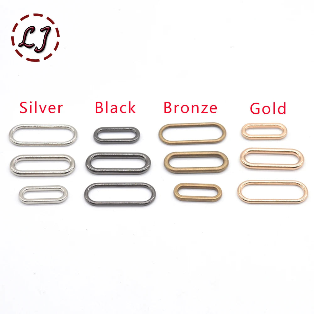 20 Pieces Metal Oval Ring Buckles - Connection Rings for Bags, Shoes & Garments (18-30mm)