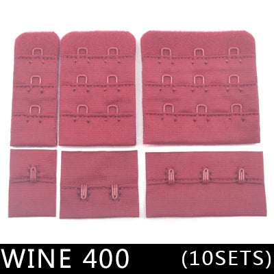 10 Sets Bra Hook & Eye Closures - 1, 2 or 3 Hook for Bra Making & Lingerie
