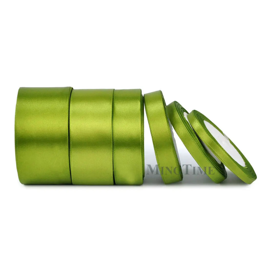 Satin Ribbon 25 Yards - 6-50mm Width Polyester Ribbon for Crafts, Gifts & Weddings