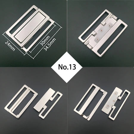 5 Sets Bra Front Closure Clips - Metal Clickers for Bras, Swimwear & Bikinis