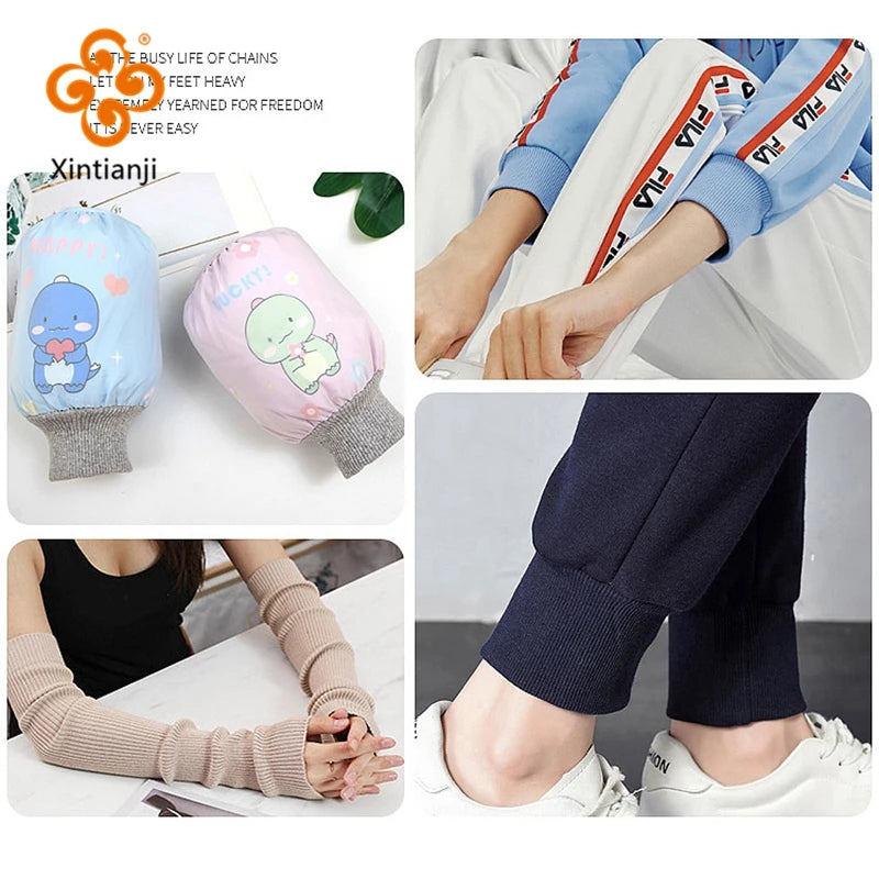 Spandex Jersey Cuff Ribbing Fabric - 20cm Wide Multiple Lengths for Sweatshirts & Sleeves