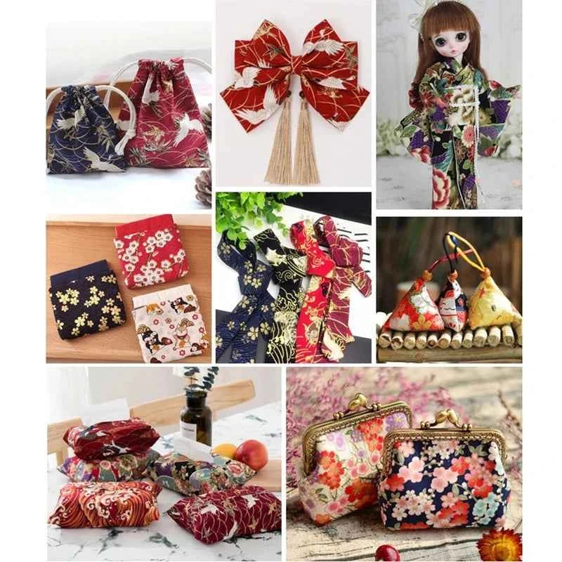 8-Pack Multicolor Cotton Fabric Squares - Printed Charm Packs for Quilting & Patchwork