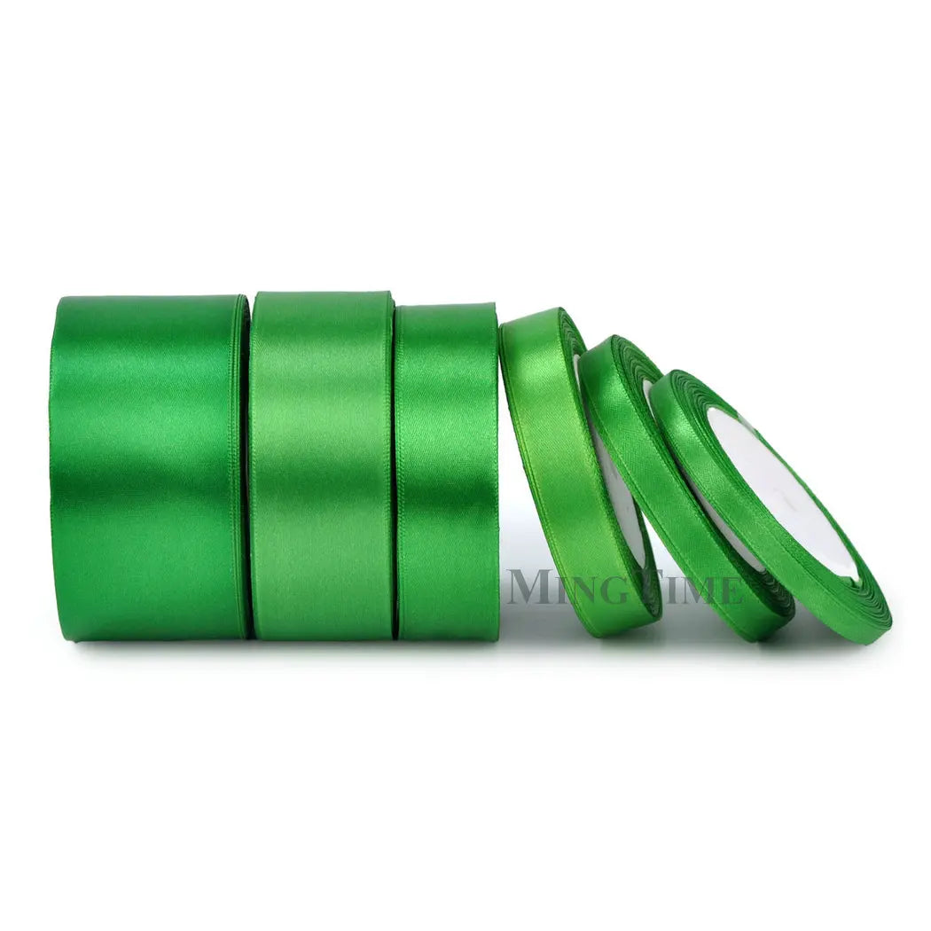 Satin Ribbon 25 Yards - 6-50mm Width Polyester Ribbon for Crafts, Gifts & Weddings