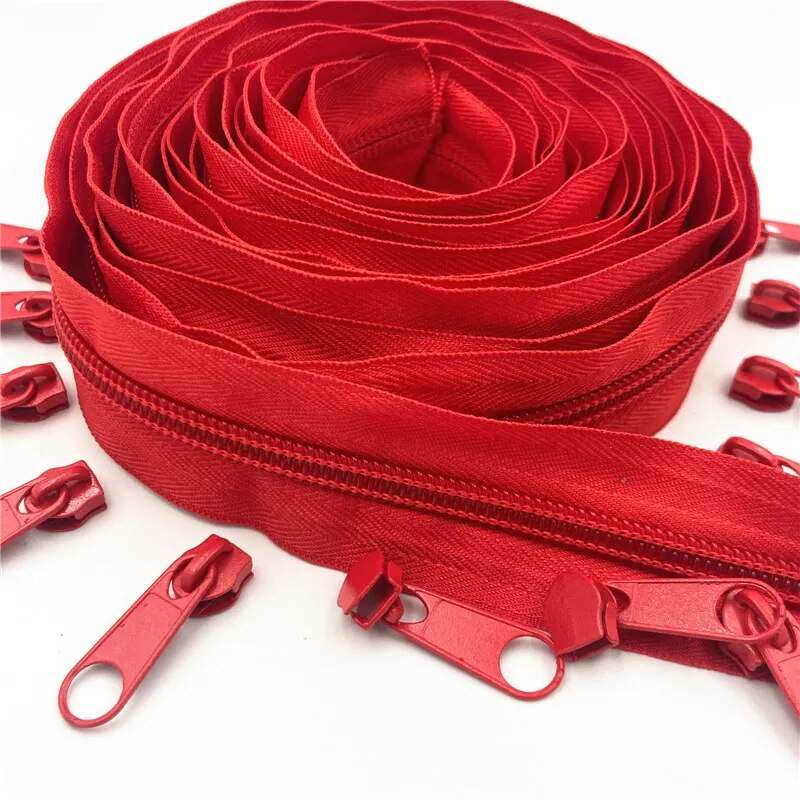 Nylon Zippers Rolls, 5# sold in 5 metre rolls - Auto-lock Zipper Slide