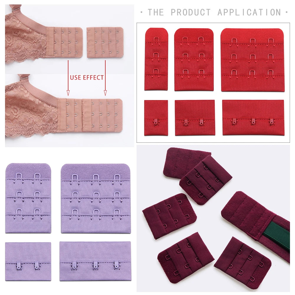 10 Sets Bra Hook & Eye Closures - 1, 2 or 3 Hook for Bra Making & Lingerie