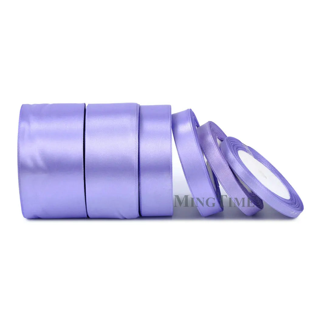 Satin Ribbon 25 Yards - 6-50mm Width Polyester Ribbon for Crafts, Gifts & Weddings