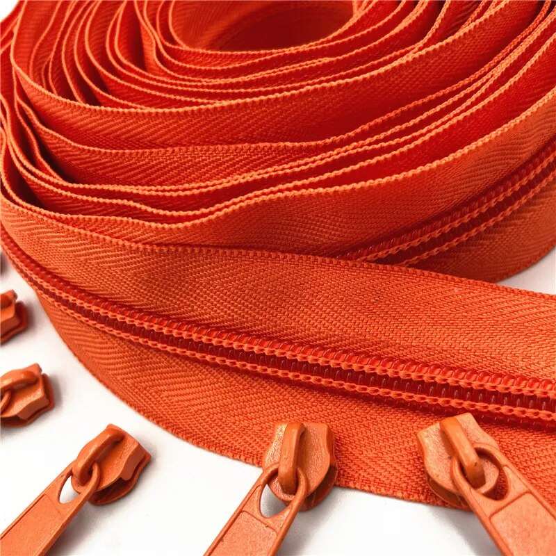 Nylon Zippers Rolls, 5# sold in 5 metre rolls - Auto-lock Zipper Slide